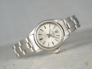 Rolex Ladies Oyster Perpetual Steel and White gold