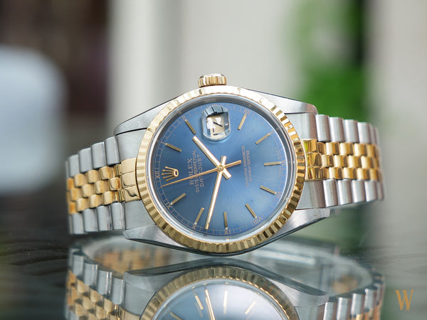 Blue faced outlet rolex