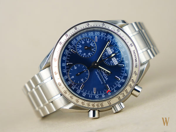 Omega Speedmaster triple date blue dial The Watch Collector