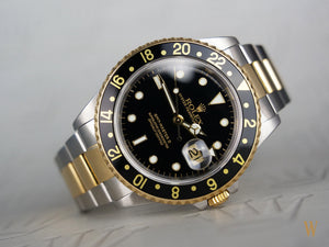 Rolex GMT Master II Swiss Only Dial 18ct Gold and Stainless Steel