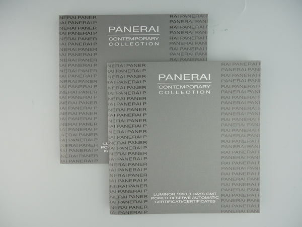 Panerai Booklets gmt The Watch Collector