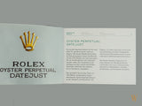 Rolex  DateJust Booklet 2016 German Language
