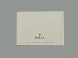 Rolex 'Your Rolex Oyster' Booklet 2005 English Language