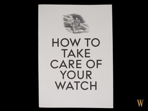 Omega 'How to take care of your watch' Manual