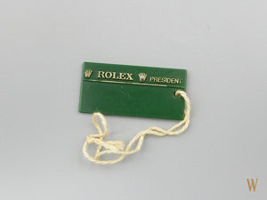 Rolex Vintage President Tag