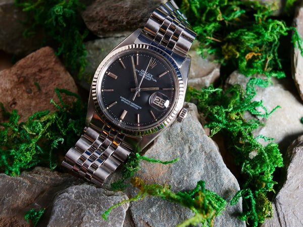 Rolex datejust clearance 1601 black dial