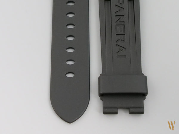 Panerai Ribbed Black Rubber Strap Unworn The Watch Collector