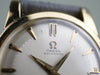 Omega 2577, 18K solid gold, unpolished condition with original unrestored two-tone dial