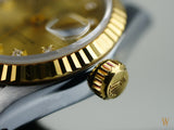 Rolex Ladies  Datejust 18ct Gold & Stainless Steel with  Diamond Dial