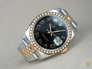 Rolex Datejust 36mm 18ct EverRose Gold and Stainless Steel with Sunburst Dial