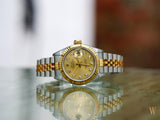 Rolex Ladies  Datejust 18ct Gold & Stainless Steel with  Diamond Dial