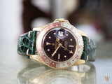 Rolex GMT-Master 18ct gold Nipple Dial Root Beer