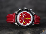 Omega Speedmaster Reduced Red Schumacher Chronograph
