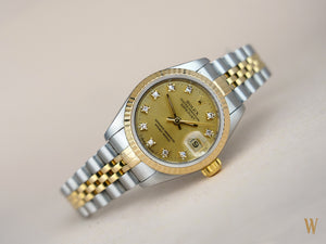 Rolex Ladies datejust ref 69173 Diamond Dial With Papers