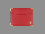 Rolex Red Leather Card Holder