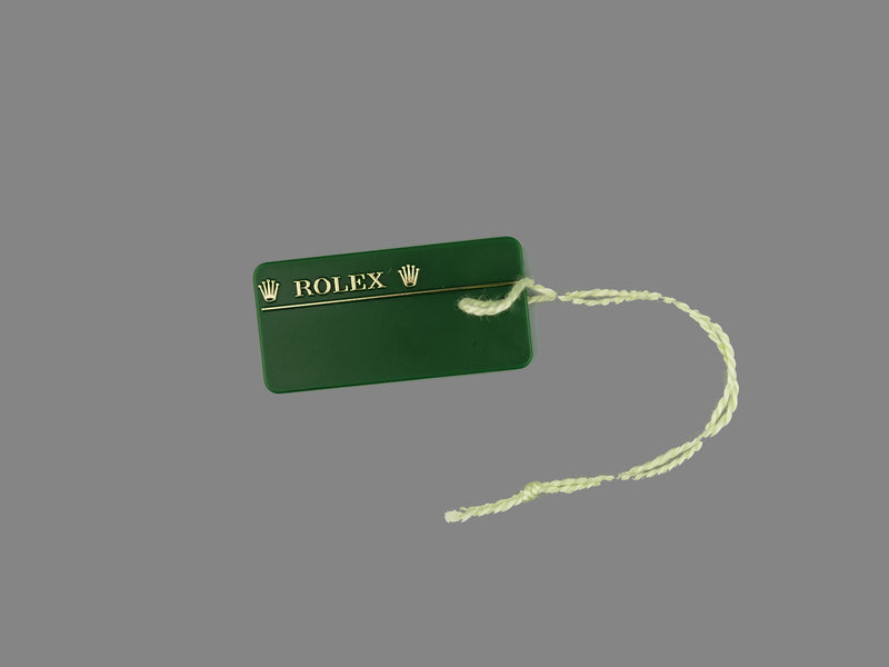 Rolex white store hang tag