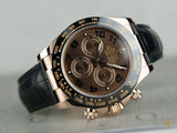 Rolex Cosmograph Daytona Rose Gold and Chocolate Dial