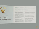 Rolex Oyster Perpetual Date Booklet 2016 German Language