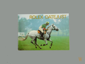 Rolex DateJust Booklet 1989 English Language