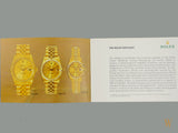 Rolex DateJust Booklet 1993 English Language