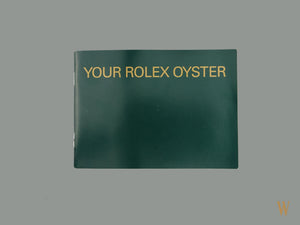 Rolex 'Your Rolex Oyster' Booklet 2001 English Language