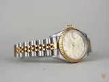 Rolex Ladies  Datejust 18ct Gold & Stainless Steel with  Diamond Dial