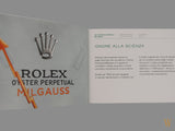 Rolex Milgauss Italian Booklet 2015