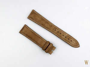 Omega Genuine  Suede Brown Strap