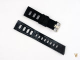 Rubber Black Divers Watch Strap