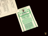 Rolex Vintage Chronometer certification Papers