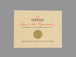 Omega International Guarantee Papers