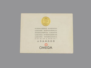 Omega International Guarantee Papers 1965