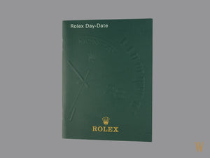Rolex DayDate Booklet 2002 English