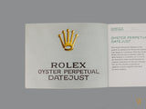 Rolex DateJust Booklet 2016 English