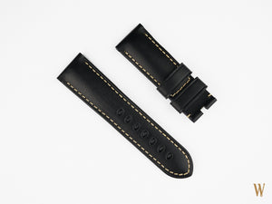 Panerai Black Leather Watch Strap