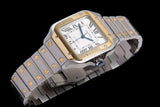 Cartier Santos Gents Mid Size 18ct Gold and Stainless Steel Unworn