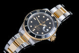 Rolex submariner 18ct Gold and steel with box and papers