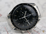 Omega Speedmaster Straight Writing with Box and Papers.