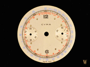 Cyma Vintage Chronograph Dial Val 22