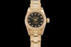 Rolex ladies Oyster Perpetual 18ct gold with Factory Diamond dial