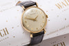 vintage Jaeger Le Coultre solid gold gents dress watch SOLD