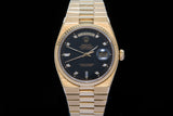 Rolex Oyster Quartz 18ct gold day date with factory diamond dial SOLD