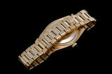 Rolex Oyster Quartz 18ct gold day date with factory diamond dial SOLD