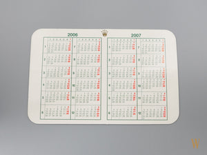 Genuine Rolex date calendar for year 2006/2007