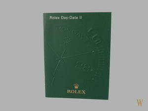 Rolex Day-Date II Booklet English