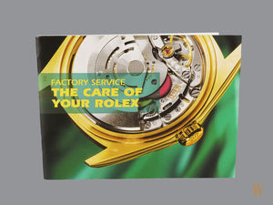 Rolex Care Booklet USA