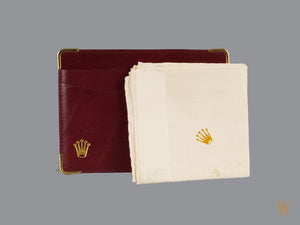 Rolex leather Document Wallet and Handkerchief