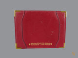 Rolex Vintage Burgundy Leather Document Wallet