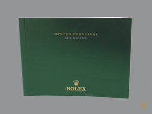Rolex Milgauss Booklet