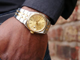 Rolex Oyster Quartz  Rose gold and stainless steel